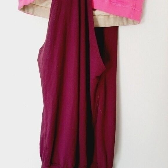 LULULEMON No Limit Tank Pink & Purple Bulit in Bra Sz 2 / XS Flawed - Picture 8 of 12